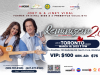 REMINISCIN’ 2.0 : US & Canada tour,JOEY G. and JINKY VIDAL!