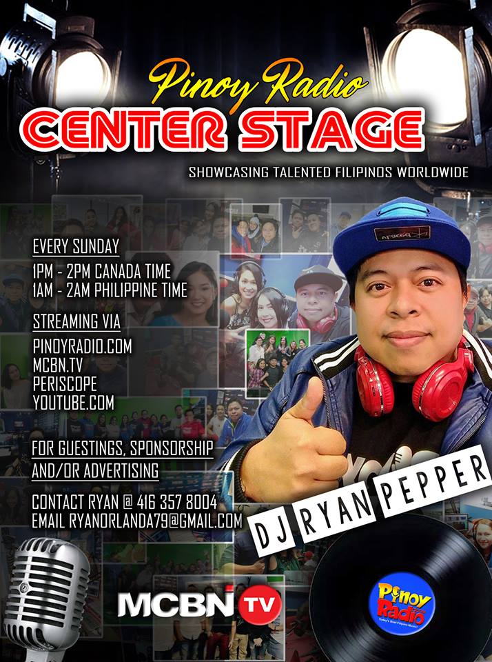 Join the Stars on Ryan Pepper’s  Pinoy Radio Center Stage